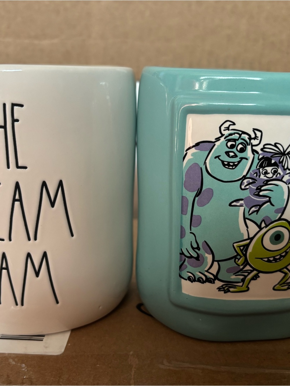 Rae Dunn Aqua Monsters Inc. Ceramic Accent Mug